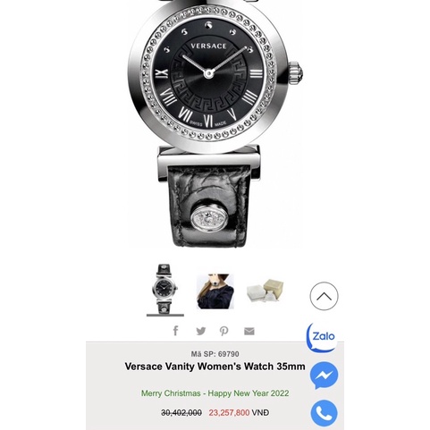 Đồng hồ nữ Versace #P5Q99D009 thời trang , hàng xách tay ,Authentic chính hãng