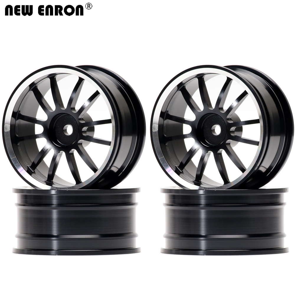 1/10 4Pc Aluminium RC Drift Car bánh xe cho RC Car RC On-Road Drift Rock Traxxas HSP Tamiya HPI Kyosho RedCat Sakura phụ kiện