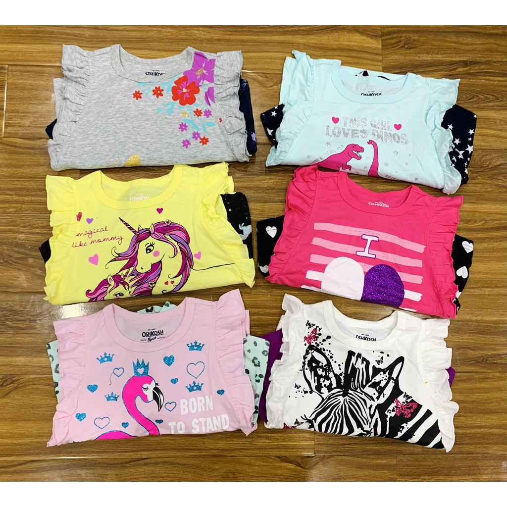 Bộ bé gái tay cánh tiên, hàng xuất dư, chất liệu 100% cotton vô cùng mềm mại, kiểu dáng cực xinh