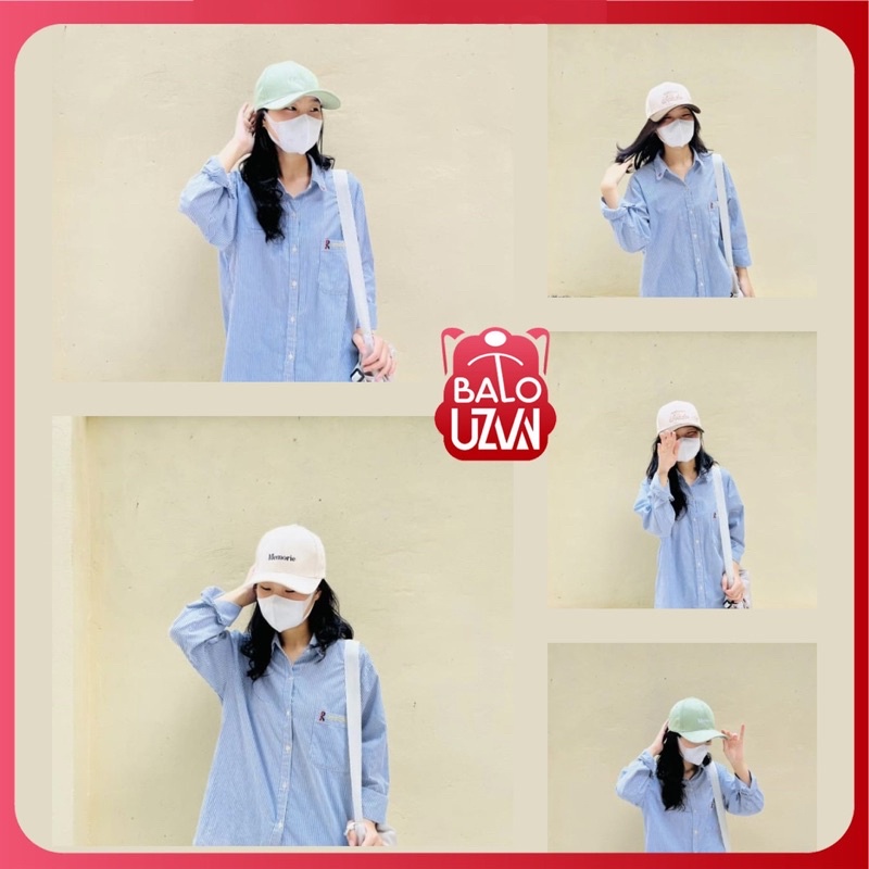 Mũ lưỡi trai nam nữ Ulzzang đẹp, nón kết thêu chữ phong cách basic trẻ trung form unisex vải kaki - nhung mịn