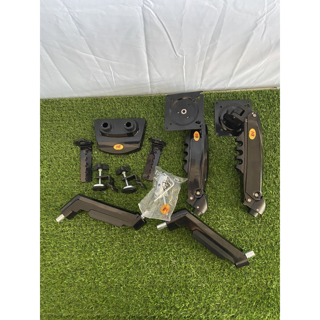 Giá treo hai màn hình NB F160  - Xoay 360 độ - Dual Arm Monitor.