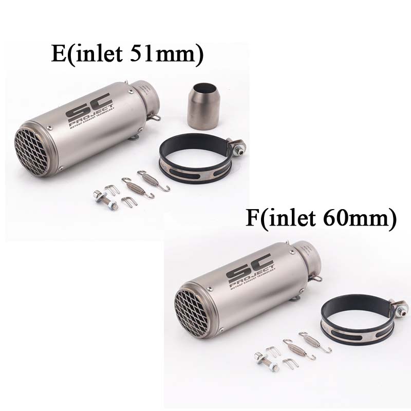 Ống Pô Xả Khí 51/60mm Cho Xe Mô Tô