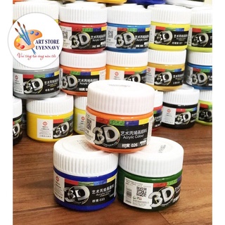Màu Acrylic 3D 100ml chuyên vẽ trên vải canvas,tranh tường, mọi chất liệu