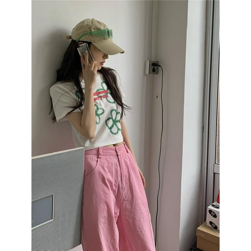 Áo Thun Nữ Ngắn Tay In Hoa 51277