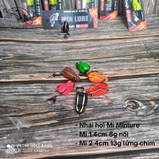 Nhái hơi Minlure Mi1 Mi2 Nổi lửng chìm câu lure cá lóc câu lure cá chuối câu lure cá sộp