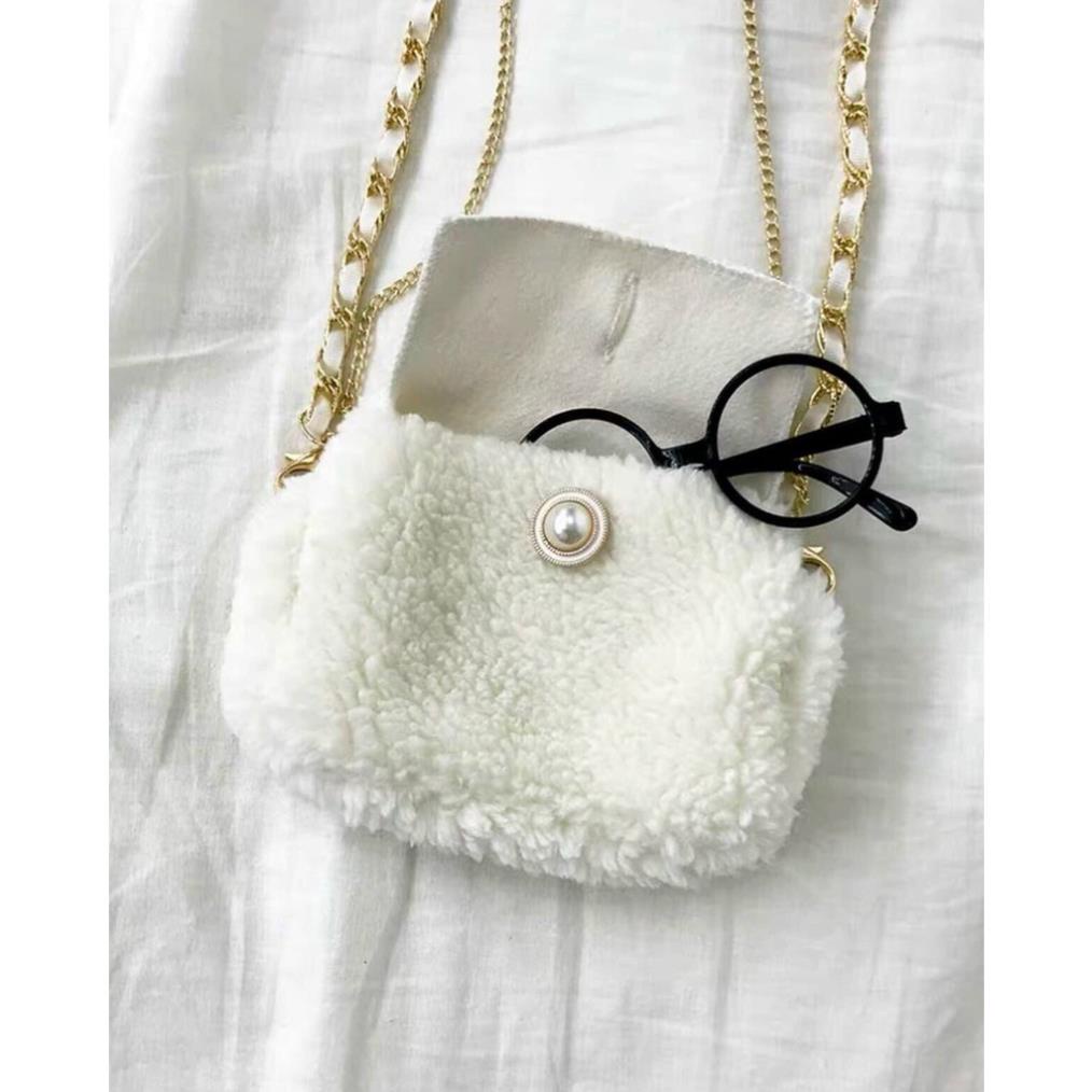 Set áo khoác lông kèm túi Phong cách Hàn Quốc MaiRin Fashion CD148 | BigBuy360 - bigbuy360.vn