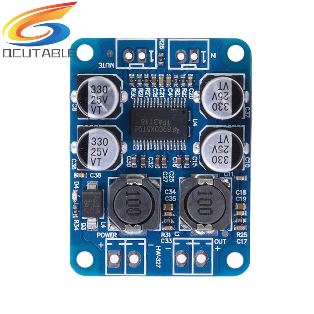 Bảng Mạch Khuếch Đại Âm Thanh Kỹ Thuật Số TPA3118 PBTL Mono DC8-24V 60W