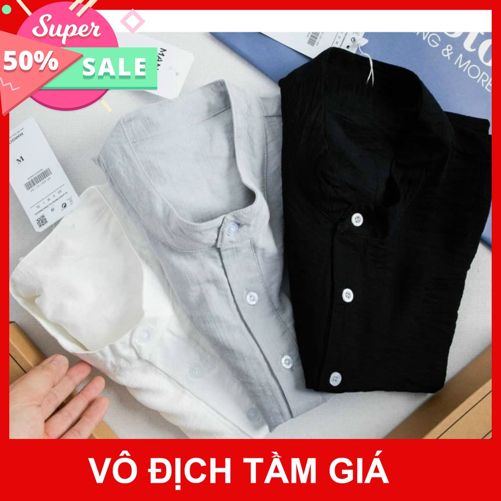 Áo nam MG xuất dư chất đũi cao cấp chống nhăn thấm hút tốt