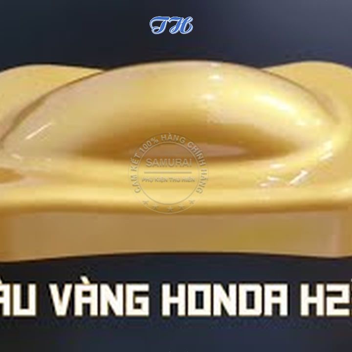 Combo 4 chai sơn samurai H235* – Màu vàng đồng Honda gồm: uch210 - 3/124 - h235 - k1k - giấy nhám p800