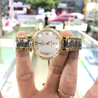 Đồng hồ nữ SUNRISE 9801AADM full hộp thẻ chính hãng, Kính Sapphire chống xước
