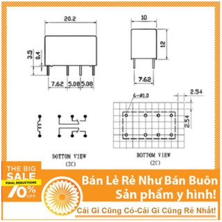 B0279 - Relay 12V1A 8 Chân mini
