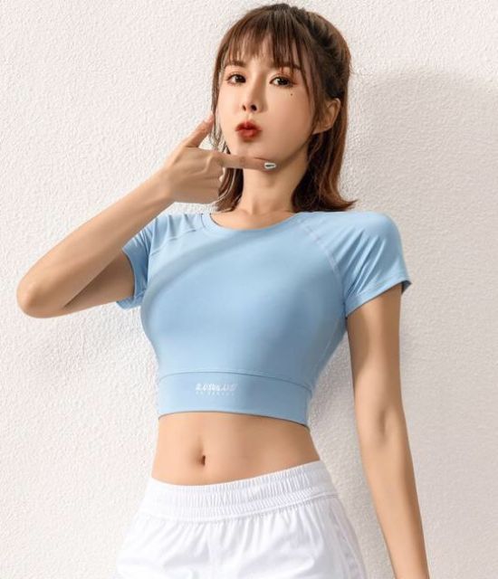 Áo thể thao croptop tập gym yoga nữ