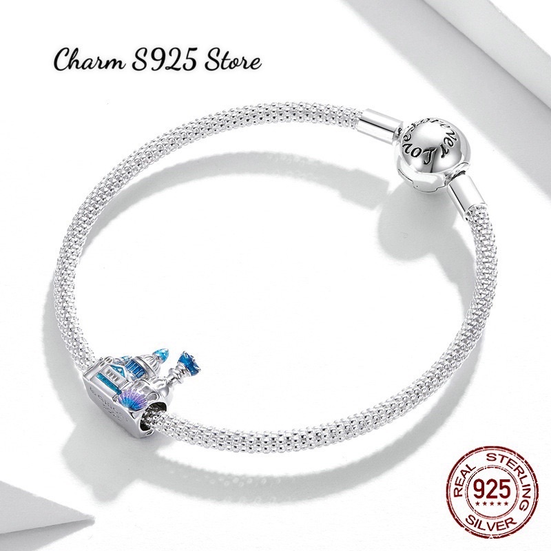 CHARM LÂU ĐÀI CỔ TÍCH BẠC S925 HÀNG HÃNG CAO CẤP