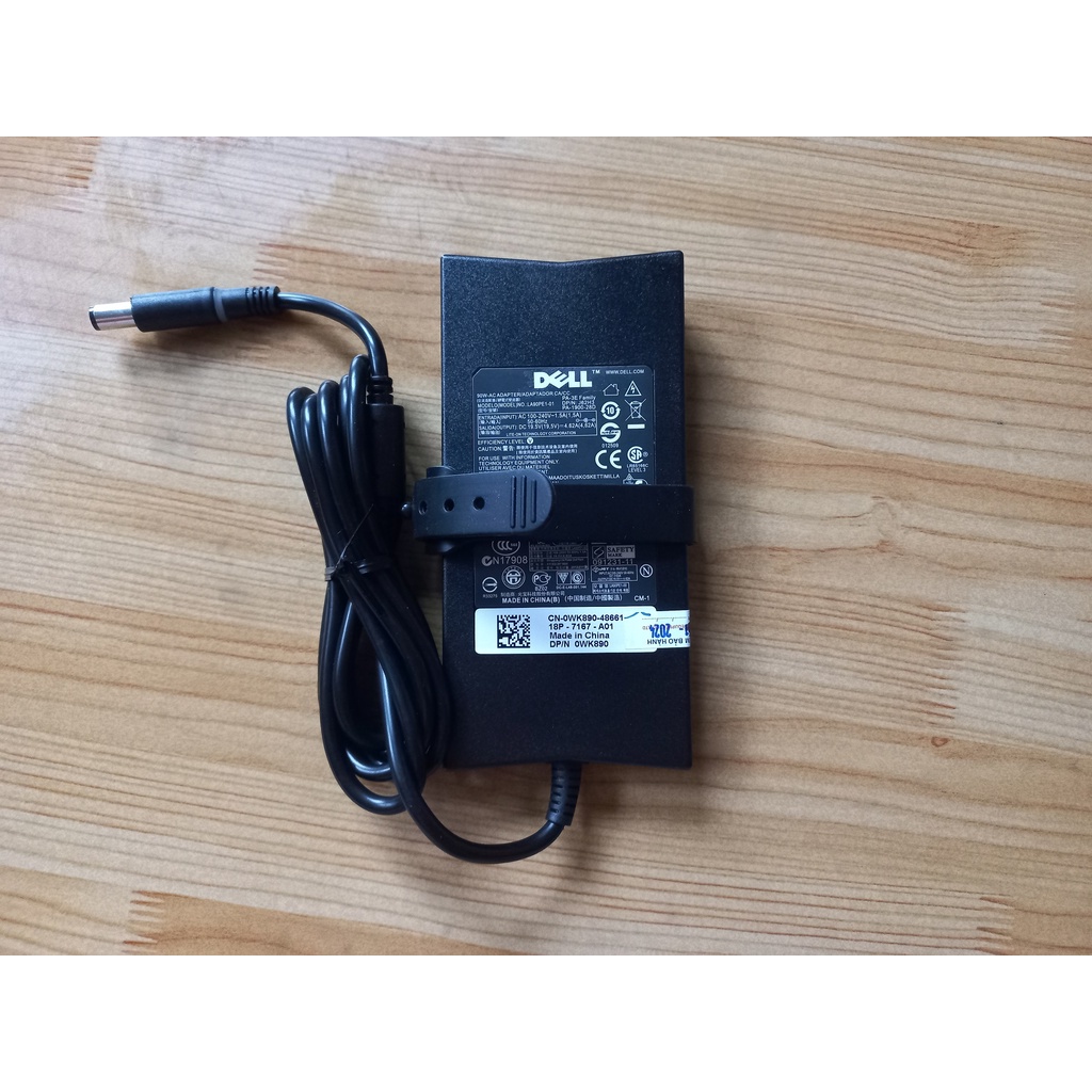 Sạc Laptop Dell 19.5V 4.62A 90W 130W Chân To Đầu Kim Lớn 7.4 x 5.0mm Dây Sạc Dell Latitude Inspiron Ship Hỏa Tốc KITPRO