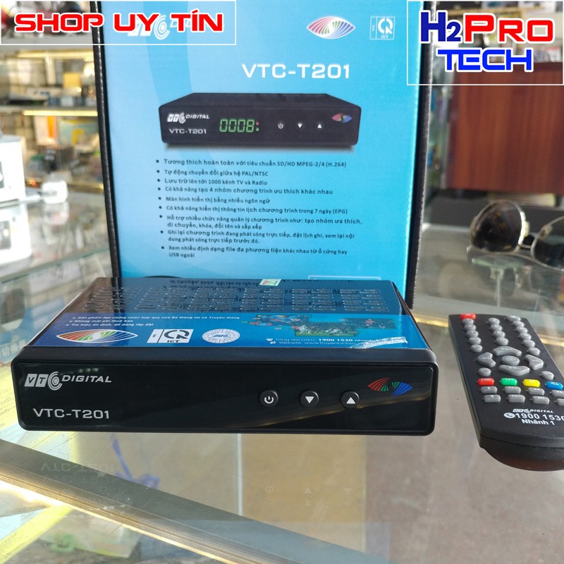 Đầu thu kỹ thuật số DVB- T2 VTC 201, xem truyền hình hơn 60 kênh, bảo hành 12 tháng ( tặng dây HDMI 30K )