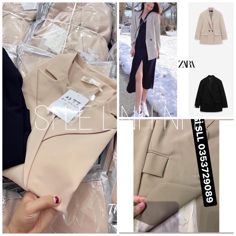 ✨Áo khoác blazer phong cách Hàn Quốc 2 lớp 2 cúc mẫu mới Áo vest nữ khoác ngoài