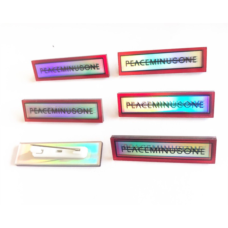 Bảng tên peaceminusone cài áo - Name tag peaceminusone của GD BIGBANG