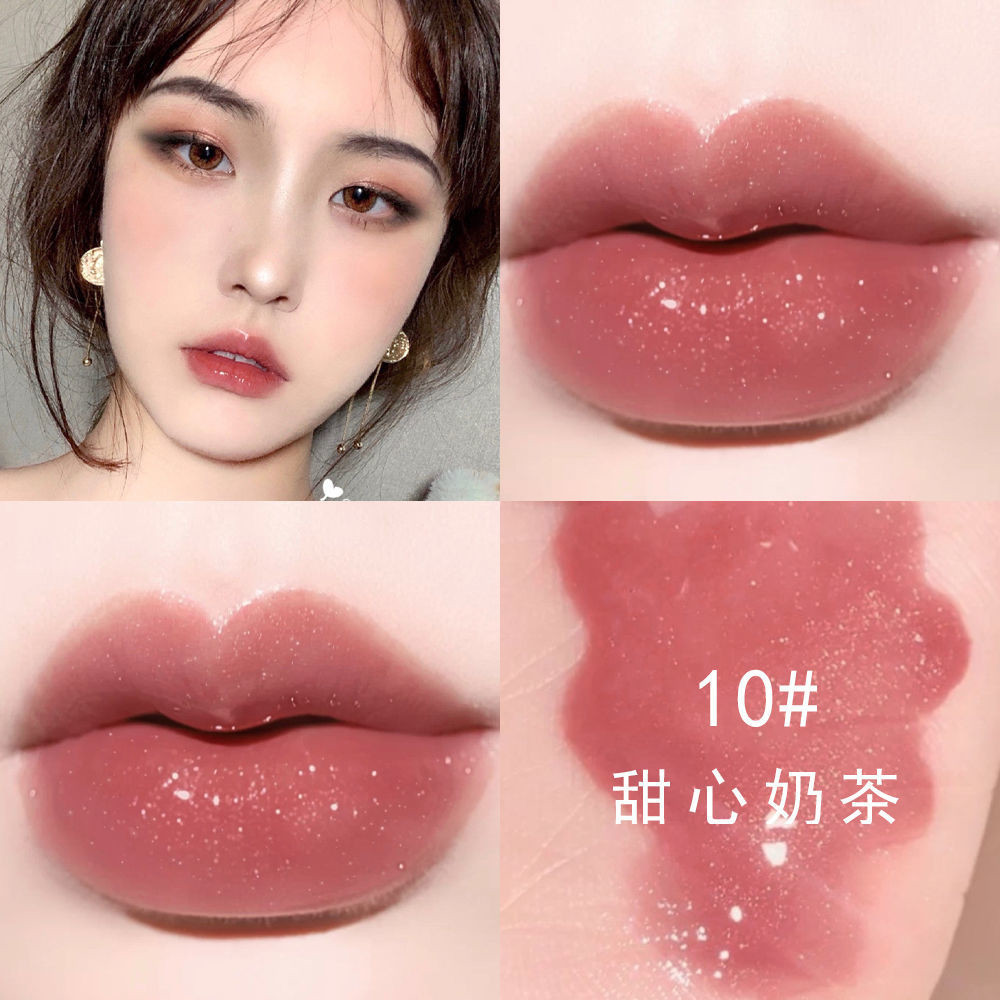 [Hàng mới về] Son môi có nhũ ánh ngọc trai lấp lánh dưỡng ẩm chống nước kích thước