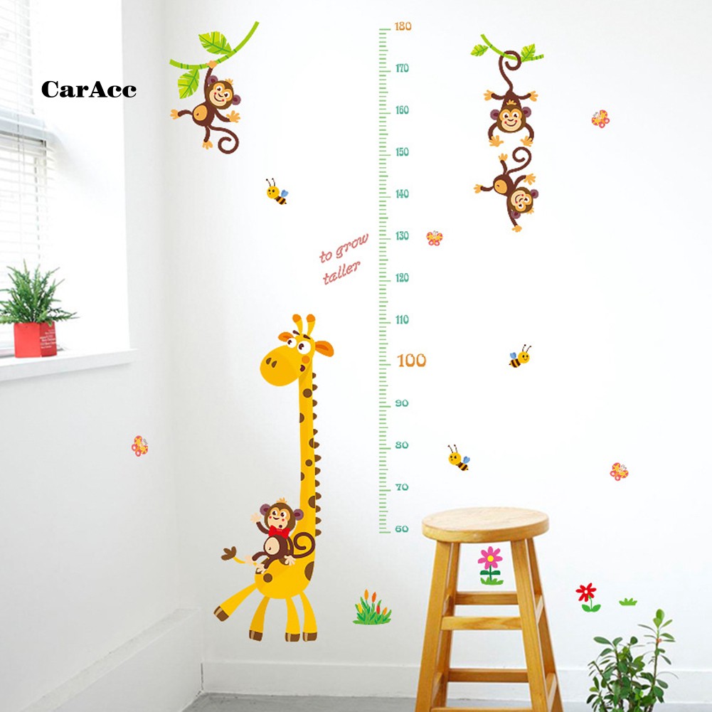 Miếng dán tường hình thang đo chiều cao cho bé , dễ chùi rửa
