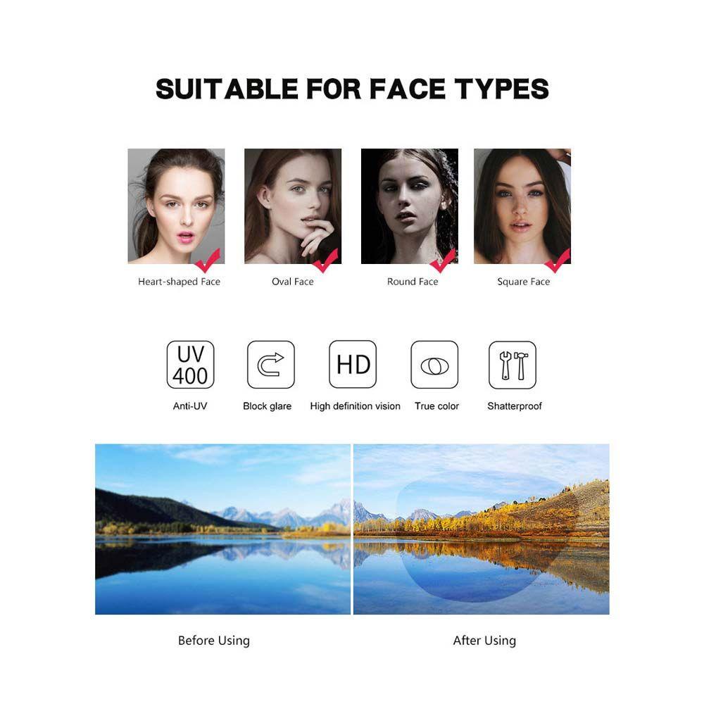 Kính Mát Mắt Mèo WMES15H Nhiều Màu Sắc Thời Trang Phổ Biến Họa Tiết Da Báo