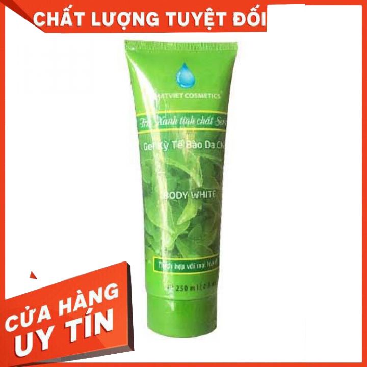 Gel tẩy tế bào chết Trà Xanh nhật Việt 250ml dành cho body- TẨY SẠCH LỚP BỤI BẨN DA CẰN CỖI LÂU NGÀY -GIÚP CHO DA MỊN