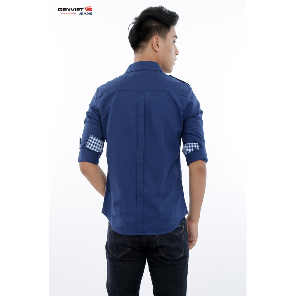 Áo sơ mi nam dài tay D3121C542 - GENVIET | BigBuy360 - bigbuy360.vn