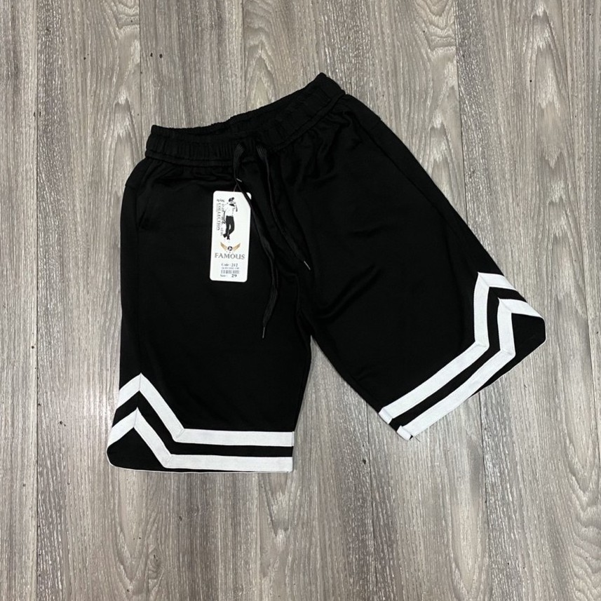 Quần Sooc Viền Ống Quần Unisex Cho Nam Vải Umi Hàn Đẹp Và Thoáng Mát