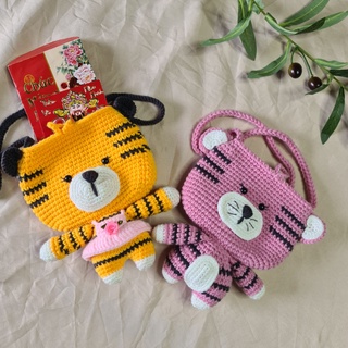 Túi móc len dễ thương cho bé để phong bao lì xì