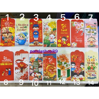 Lì xì tết 💖FREESHIP💖 10 bao lì xì Tết 2021 Nguyên Đán- gần 100 mẫu