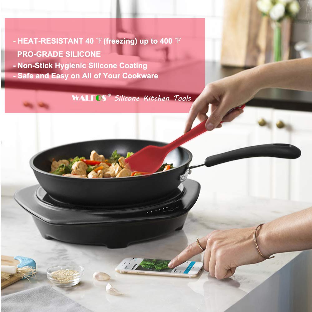 Dụng cụ nướng spatula chống dính 4 miếng silicone cấp thực phẩm WALFOS