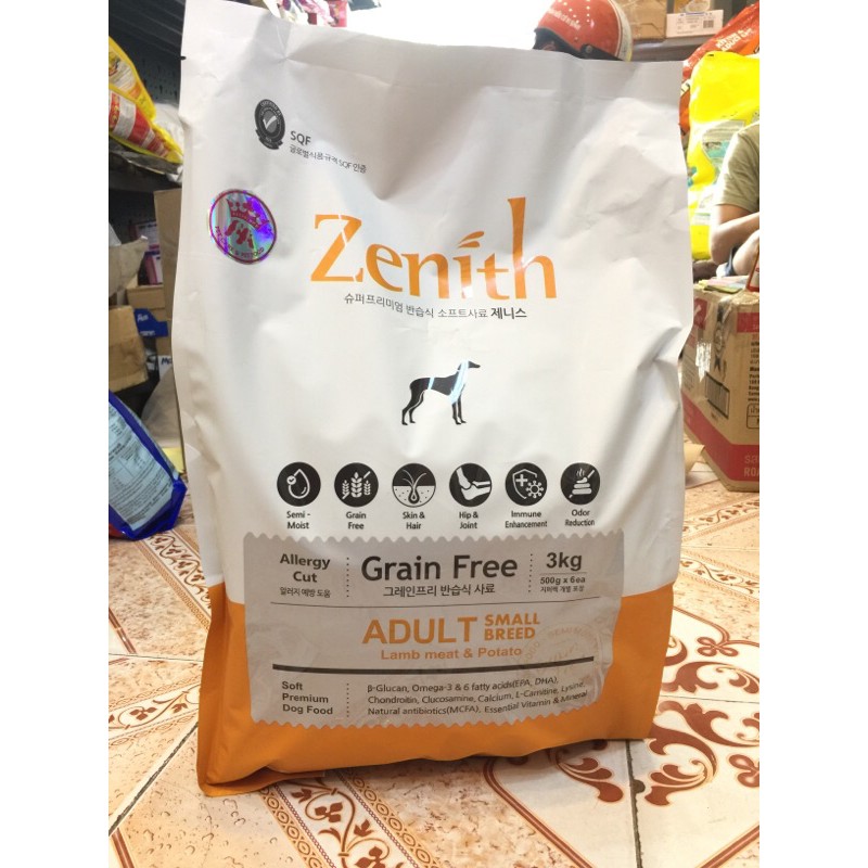 THỨC ĂN CHO CHÓ HẠT MỀM Zenith Adult (3kg)