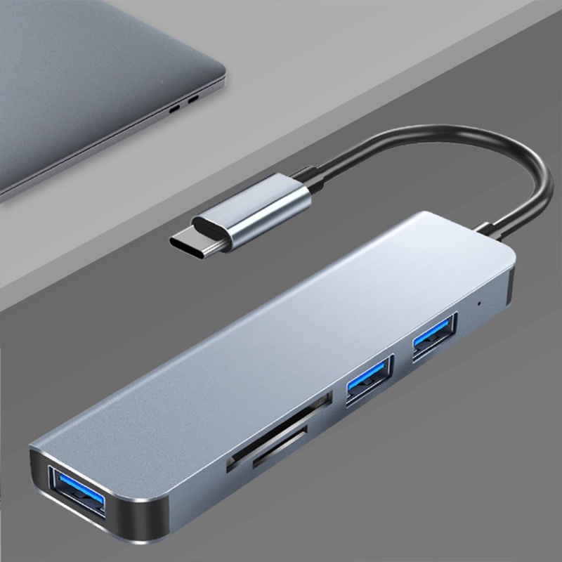 Bộ Chia 5 Cổng USB 3 0 Kèm Đầu Đọc Thẻ SD TF Cho Windows PC fo