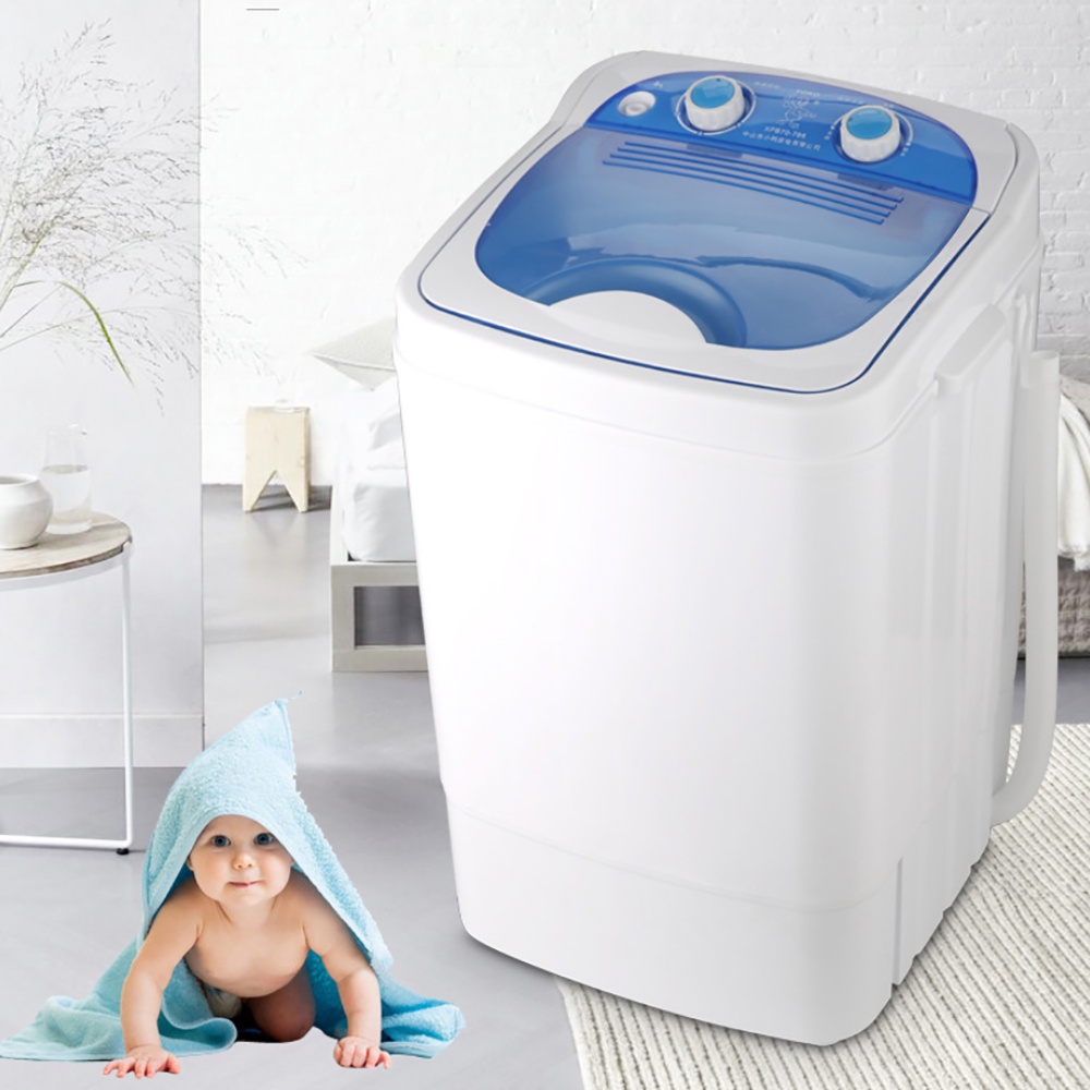 Máy giặt mini bán tự động, máy giặt 7kg tiện lợi, dành cho trẻ em, gia đình nhỏ - Bảo hành 2 năm