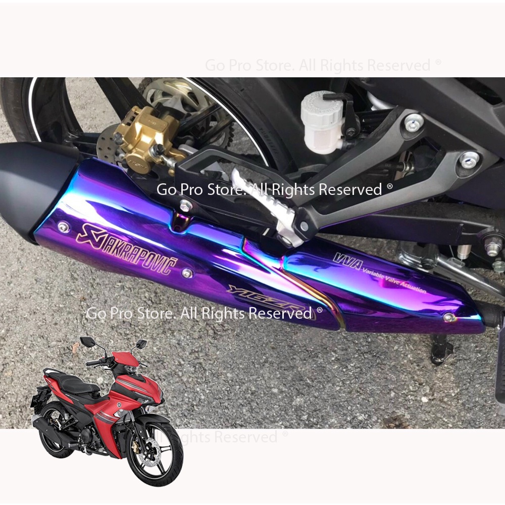 [CHÍNH HÃNG] Che Hông Pô Inox Xi 7 Màu EXCITER 155cc VVA