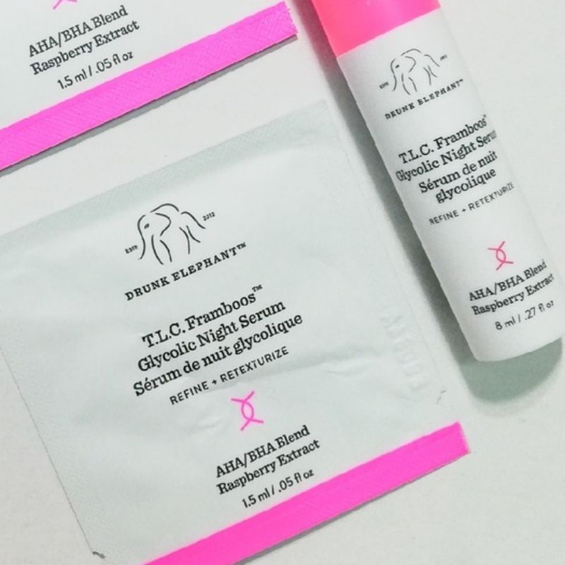 [ Sample 1.5ml ] Tinh chất dưỡng sáng da ban đêm T.L.C. Framboos Glycolic Resurfacing