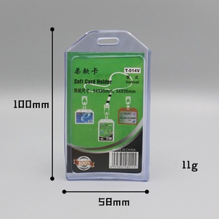 Bao thẻ bảng tên T014V nhựa siêu dày, siêu dẻo