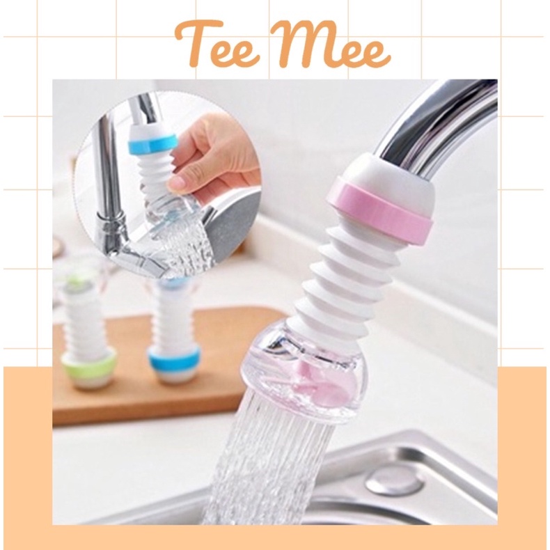 Vòi rửa chén lò xo - Vòi tăng áp nước cho bồn rửa chén xoay và kéo dài tiện lợi - Tee &amp; Mee