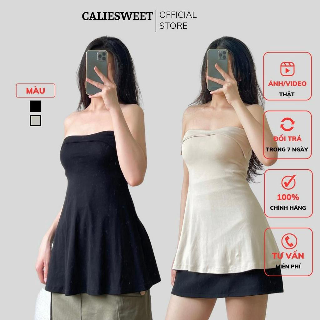 Áo quây ngực dáng dài Caliesweet  áo ống cúp ngực không dây ôm dáng sexy