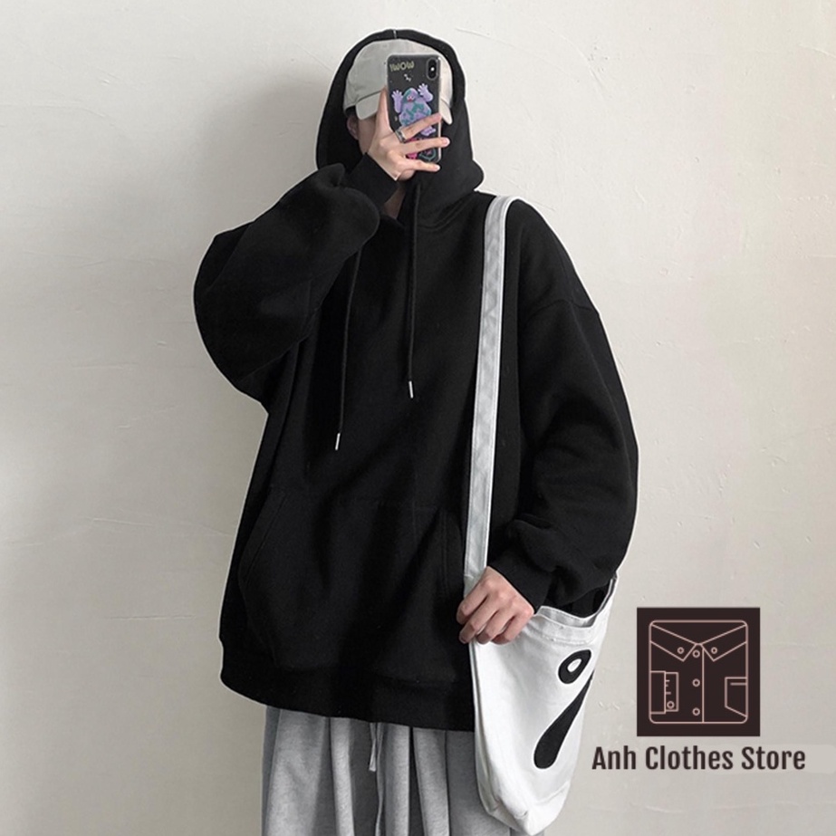 Áo Hoodie nam nữ Unisex Ảnh Thật form rộng Basic chất liệu Nỉ Bông mềm mịn 2 lớp cao cấp - Anhclothes Store | BigBuy360 - bigbuy360.vn