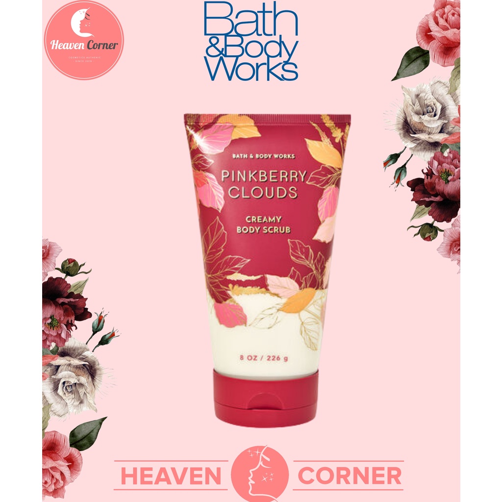 Tẩy da chết toàn thân Bath&amp;BodyWorks mùi hương Pinkberry Clouds 226Gram