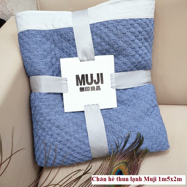 Chăn hè thun lạnh Muji ⚡HÀNG NHẬP CAO CẤP⚡ chăn lạnh mùa hè mềm mại, thoáng khí, không nóng bí kích thước 1m5x2m