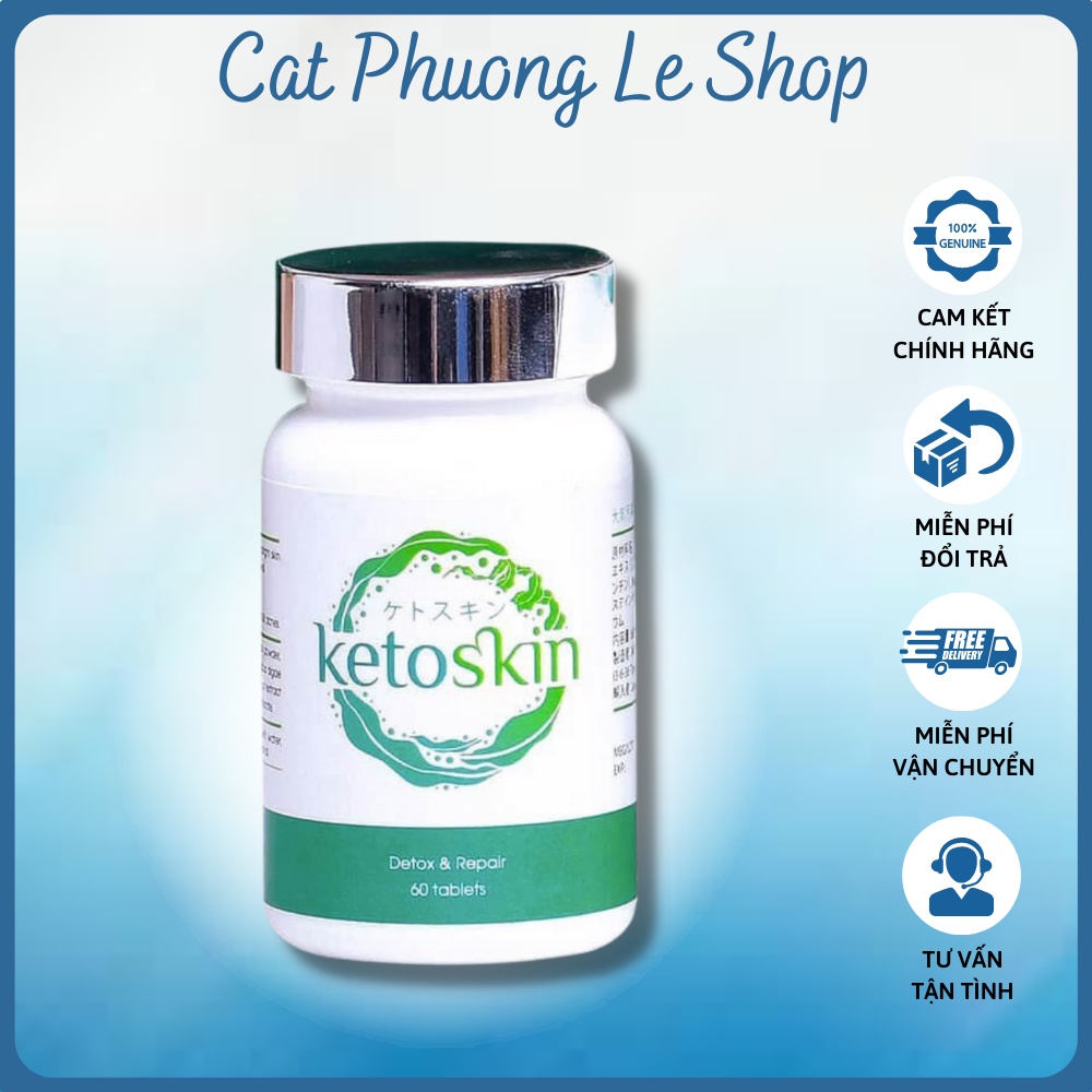 Viên Uống Detox Nhật Bản Ketoskin Giảm Lão Hóa Giúp Cơ Thể Đào Thải Độc Tố