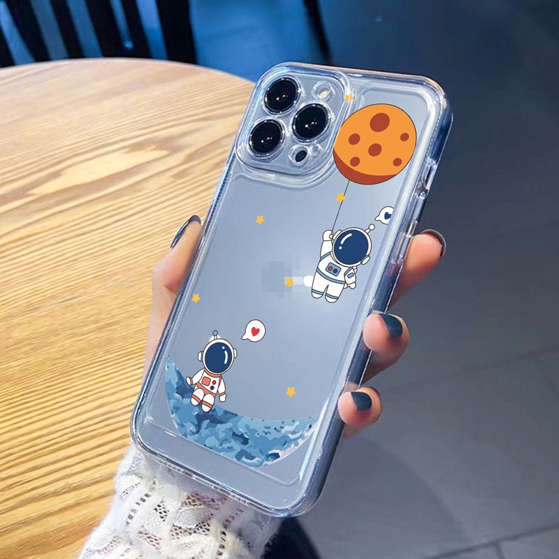 Ốp lưng iphone Ốp lưng iphoneỐp Điện Thoại Trong Suốt Có Túi Khí Chống Sốc Bảo Vệ Ống Kính Máy Ảnh Cho IPhone 13 Pro Max 12 11 X XS Max XR 7 8 Plus SE 2020