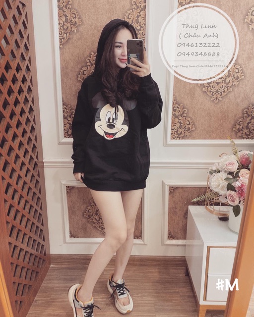 Hoodie nỉ mickey