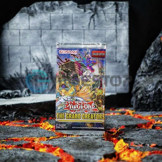 Thẻ bài YuGiOh TCG The Grand Creators Booster Pack GRCR Build Deck phiên bản tiếng Anh Giấy YGTCGBP05