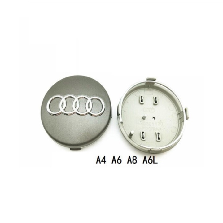 Biểu tượng logo Audi chụp mâm, vành, bánh xe ô tô/ Mã sản phẩm AUD60