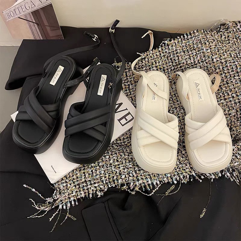 Dép Sandal Nữ Bánh Mì Cao Cấp Cao 5cm QC 2022 TRINH LÊ SHOP GIÀY DÉP