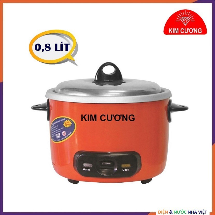 NỒI CƠM ĐIỆN TỰ ĐỘNG 0,8 LÍT KIM CƯƠNG KC-0.8L NẮP RỜI