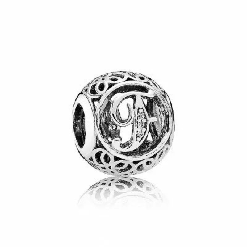 PAN ALE CHARM BẢNG CHỮ CÁI ĐÍNH ĐÁ BẠC S925 HÀNG CAO CẤP