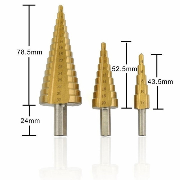 MŨI KHOAN THÁP 4-12MM CAO CẤP